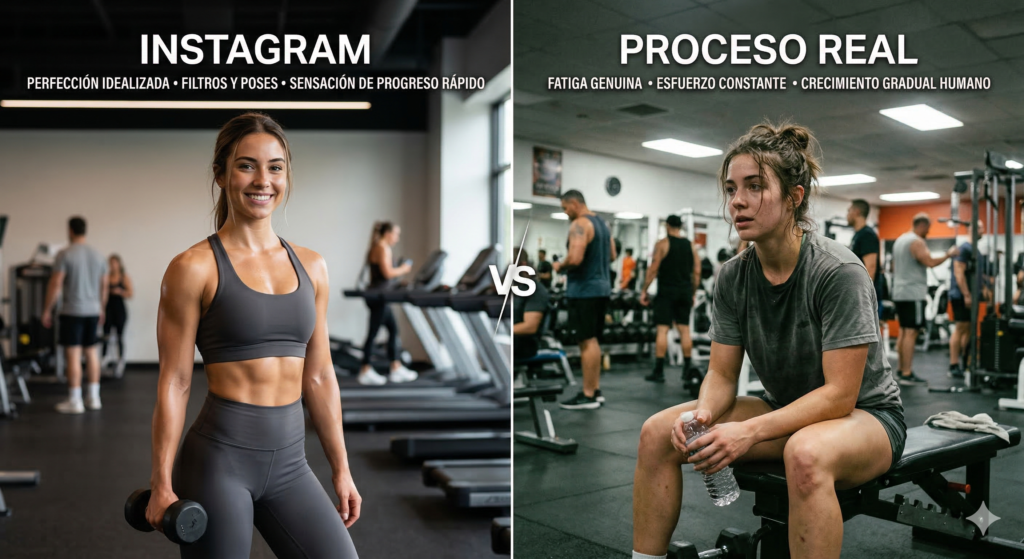 expectativas fitness vs realidad progreso