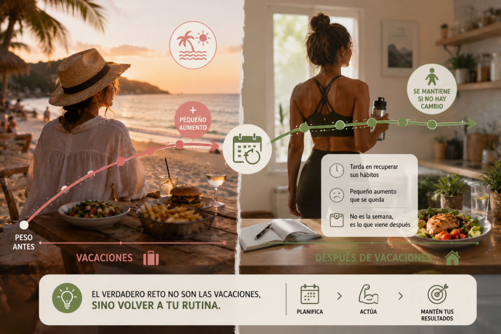 Infografía sobre recuperar hábitos tras las vacaciones.