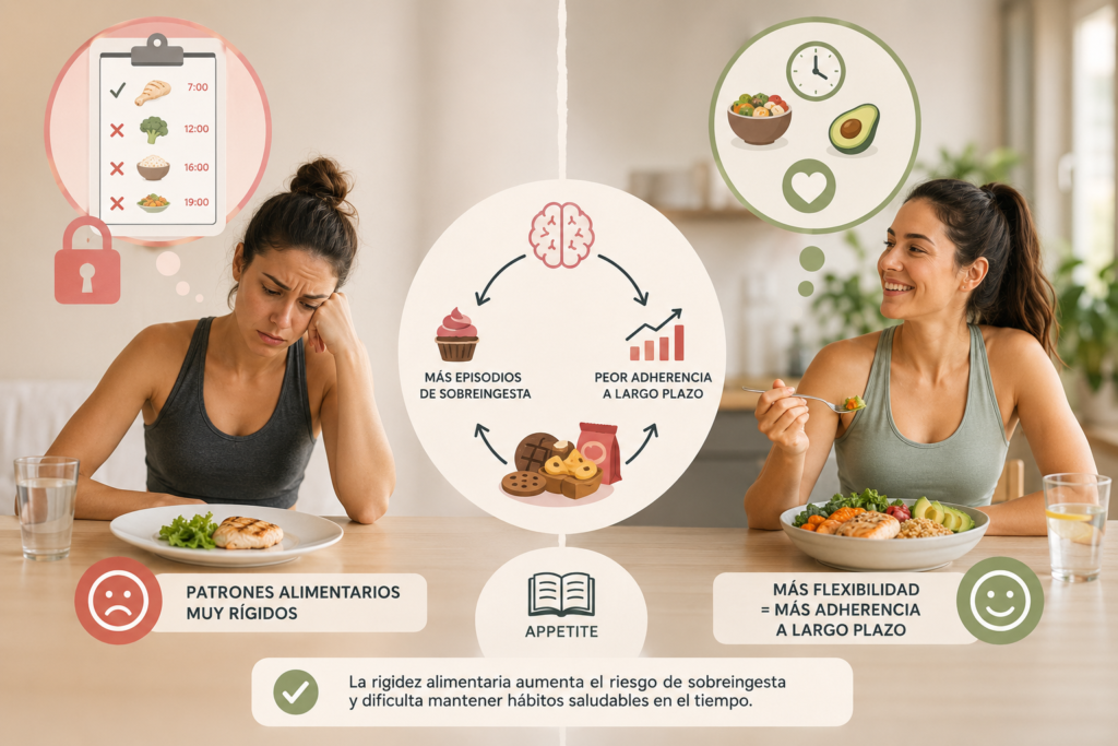 alimentación rígida vs alimentación flexible saludable