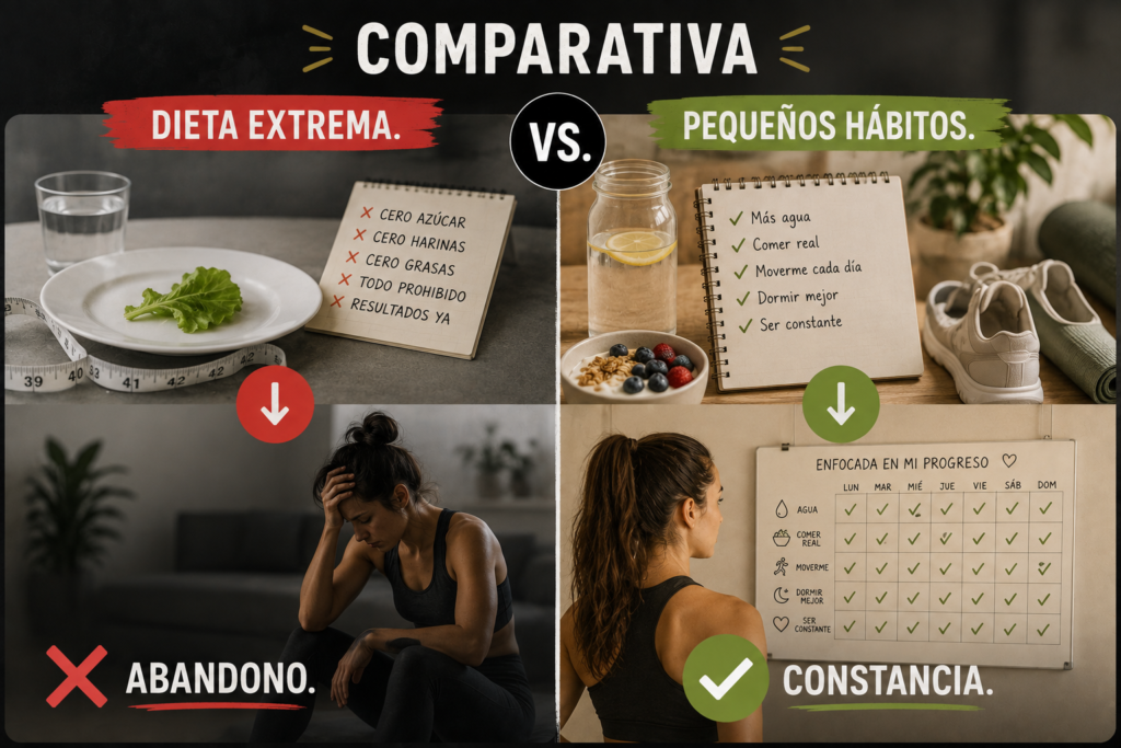Recuperar hábitos saludables sin hacer dieta extrema