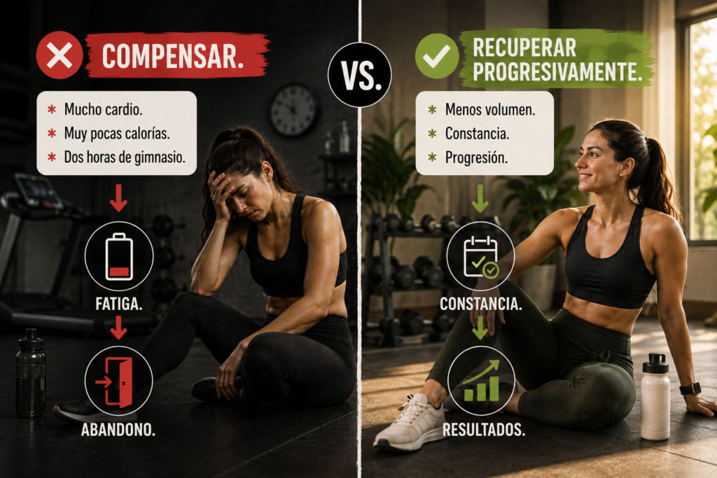 Recuperar la rutina de entrenamiento progresivamente