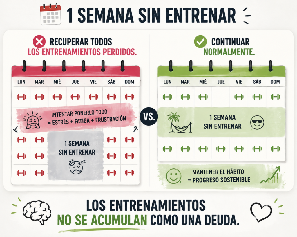 Qué pasa tras una semana sin entrenar