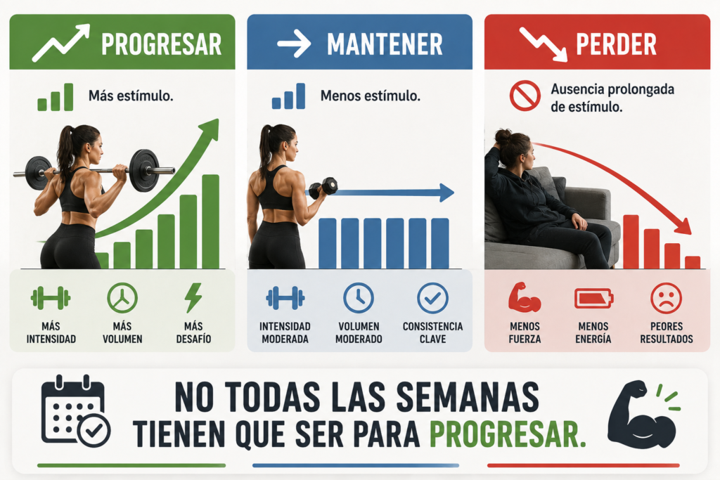 Mantener la forma física entrenando menos