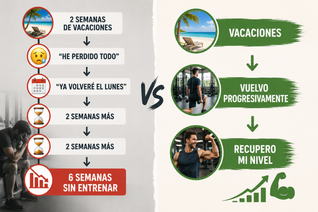 Recuperar el nivel después de vacaciones