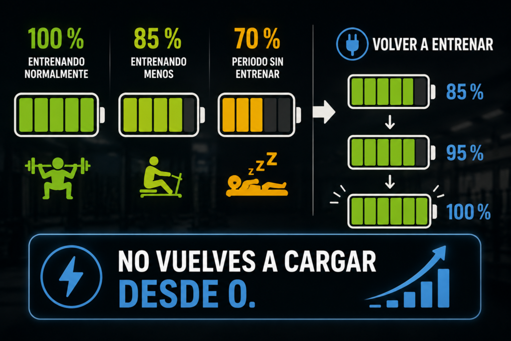 Recuperar la forma física al volver a entrenar