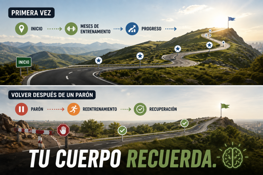 Recuperar forma física gracias a la memoria muscular
